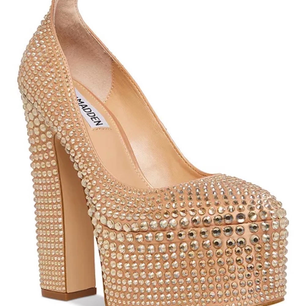 Steve Madden Skyrise Rhinestone Platform Heels